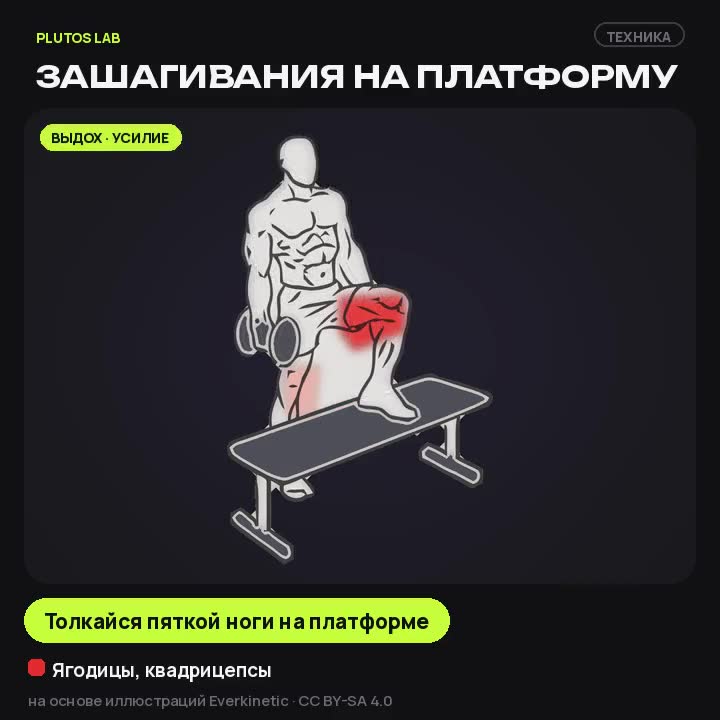 Зашагивания на платформу — техника