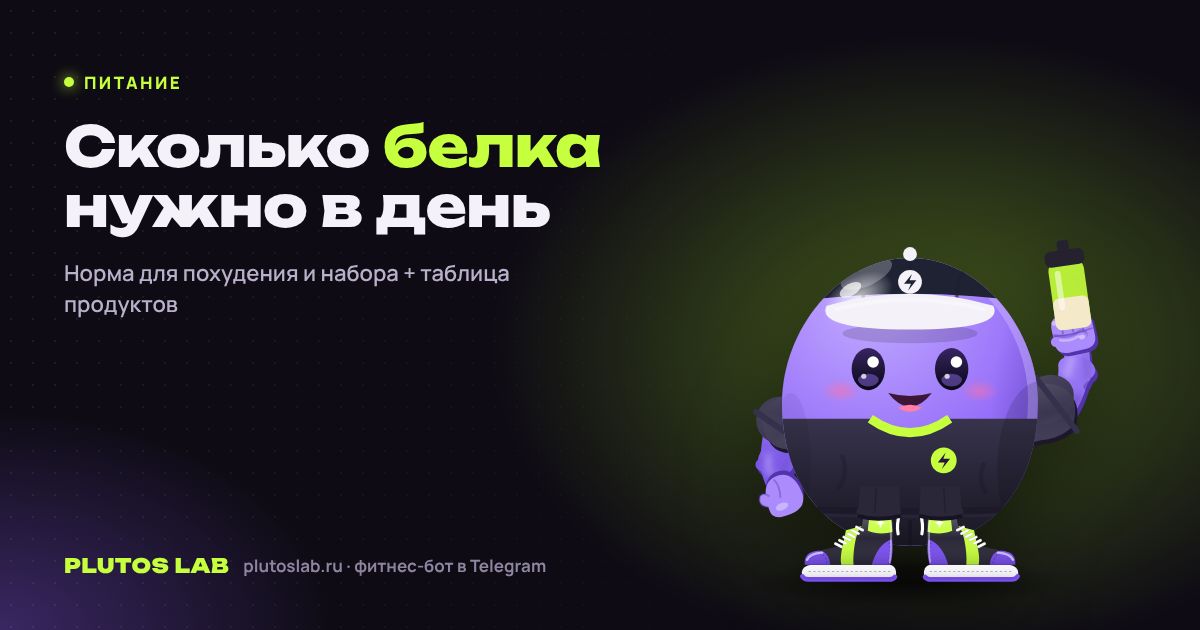 Сколько белка нужно в день: норма для похудения и набора мышц